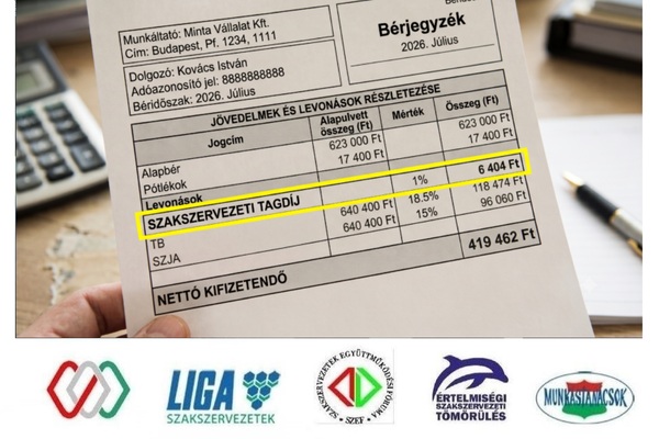 Közös szakszervezeti fellépés a közszférás tagdíjlevonási tilalom eltörléséért